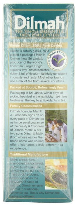 Dilmah Premium 100% Pure Ceylon Tea, 100-Count Tea Bags (Pack of 3) N3
