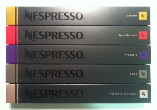 Nespresso Latte variety Pack Capsules, 50-Count