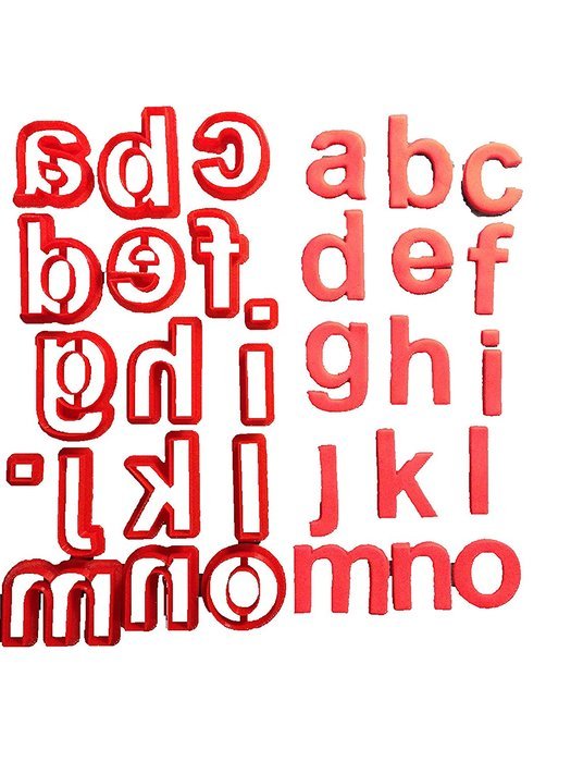 Arial Bold Lowercase Alphabet Cookie Cutter Set (Full Set 2 inches)