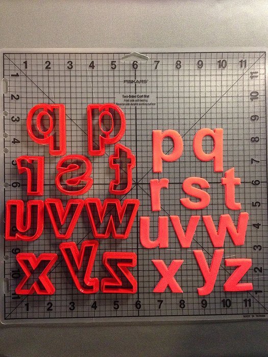 Arial Bold Lowercase Alphabet Cookie Cutter Set (Full Set 2 inches) N3