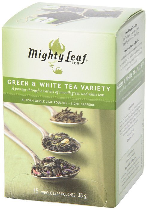 Mighty Leaf Tea Green Variety, 15 Count Whole Leaf Pouch, 1.32 oz (Packaging May vary) N5