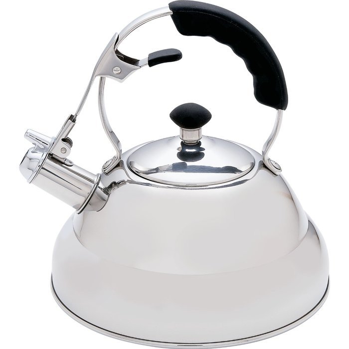 Chef's Secret KTTKC Surgical Stainless Steel Tea Kettle with Copper Capsule Bottom, Mirror Finish, 2.75 Quarts N2