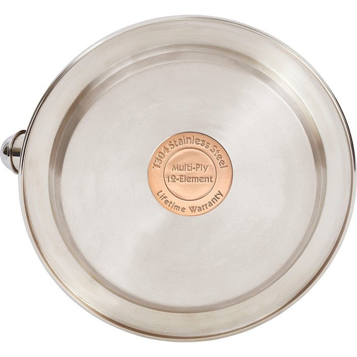 Chef's Secret KTTKC Surgical Stainless Steel Tea Kettle with Copper Capsule Bottom, Mirror Finish, 2.75 Quarts N3