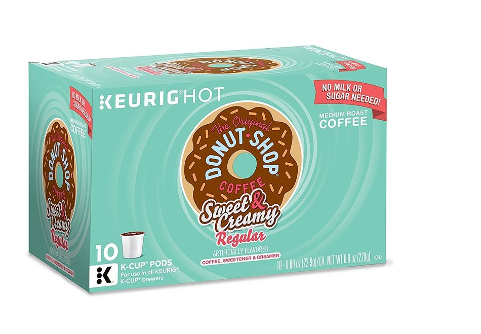 Keurig The Original Donut Shop K-Cup Packs, Sweet and Creamy Regular, 10 count (Pack of 6).
