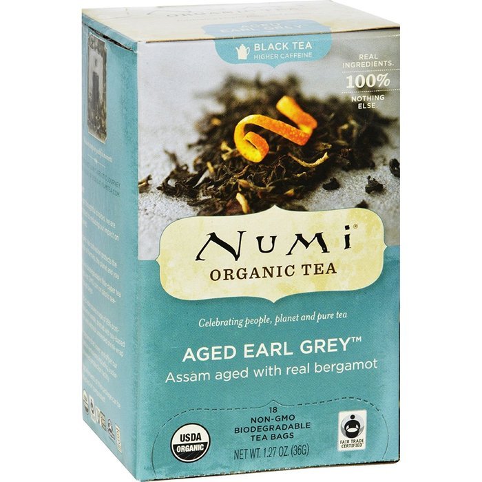 Numi Organic Tea Aged Earl Grey Black Tea, 18 ct