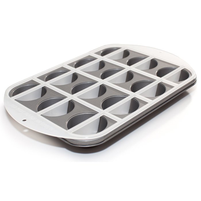 Mrs. Fields(TM) Half-N-Half Cupcake Pan-12 Cavity 16"X10.75"