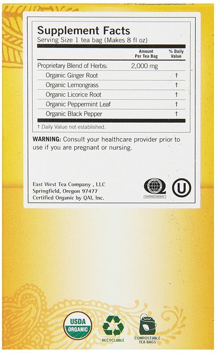 Yogi Teas Ginger, 16 Count (Pack of 6) N2