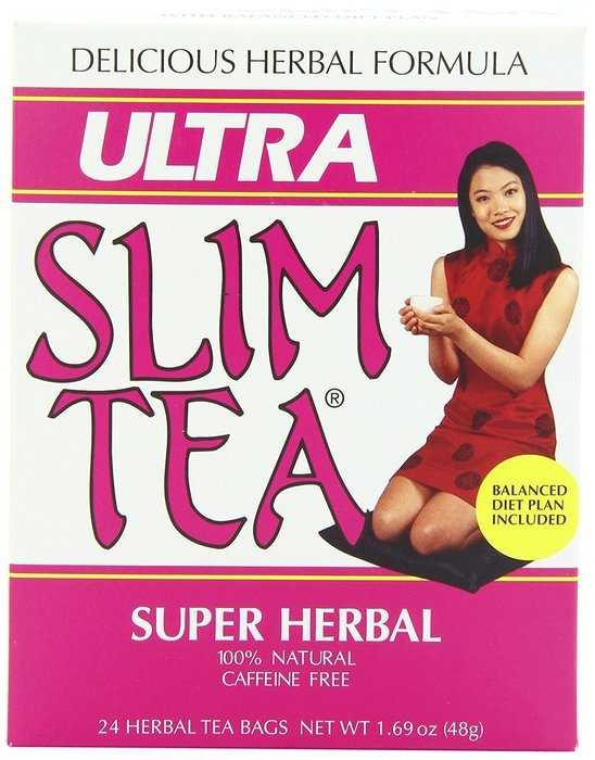 Ultra Slim Tea, Super Herbal, Tea Bags, 24-Count Box (Pack of 4) free ...