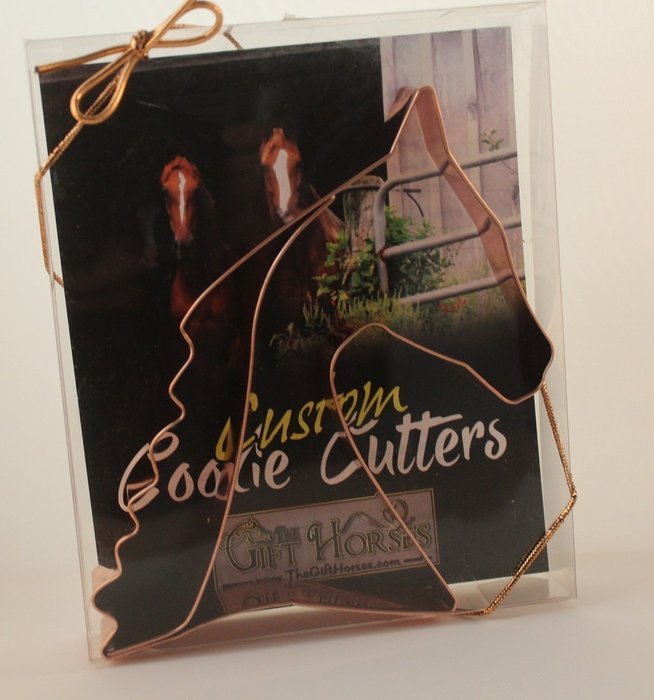 Copper Cookie & Fondant Cutter Saddlebred, Saddle Type, English Horse, Decorative, Collectible