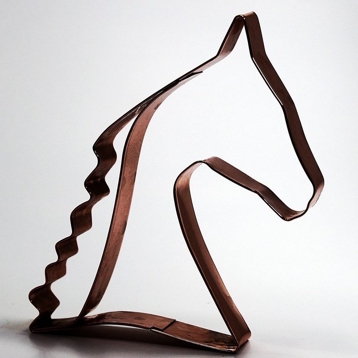 Copper Cookie & Fondant Cutter Saddlebred, Saddle Type, English Horse, Decorative, Collectible N4