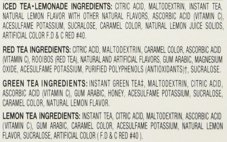 4C Totally Light Tea 2 Go Bonus Variety Pack Ice Tea Mix, 24-Count Boxes (Pack of 3) N4