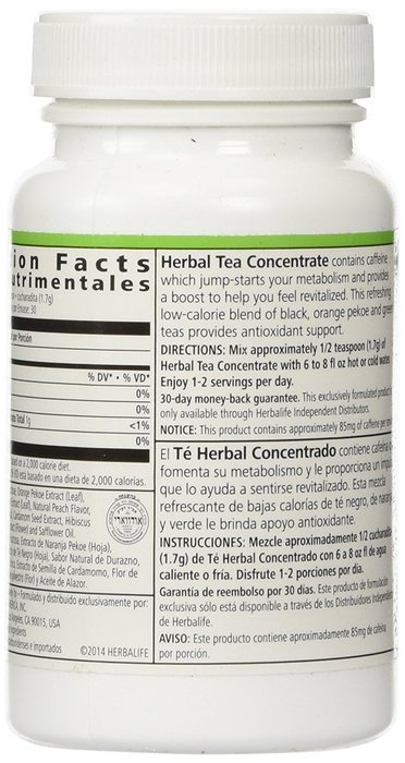 Herbalife, Herbal Concentrate Tea, Peach, 3.53 oz (100 g) N32