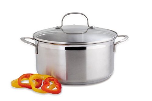 BergHOFF Bistro Covered 7" Casserole, Silver N2