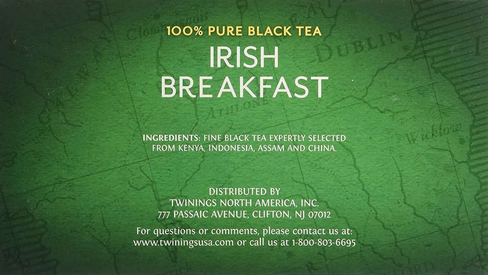 TWINING TEA TEA IRISH BRKFST, 50 PC N2