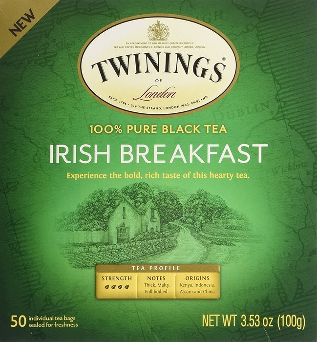 TWINING TEA TEA IRISH BRKFST, 50 PC N3