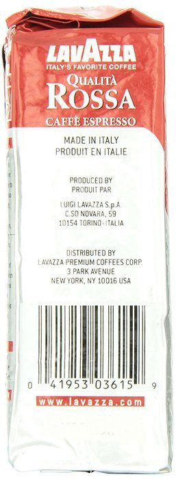 Lavazza Qualita Rossa - Caffe Ground Espresso, 8.8-Ounce Bricks (Pack of 4) N4