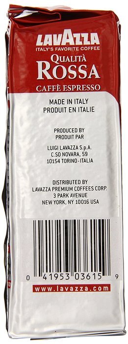 Lavazza Qualita Rossa - Caffe Ground Espresso, 8.8-Ounce Bricks (Pack of 4) N7