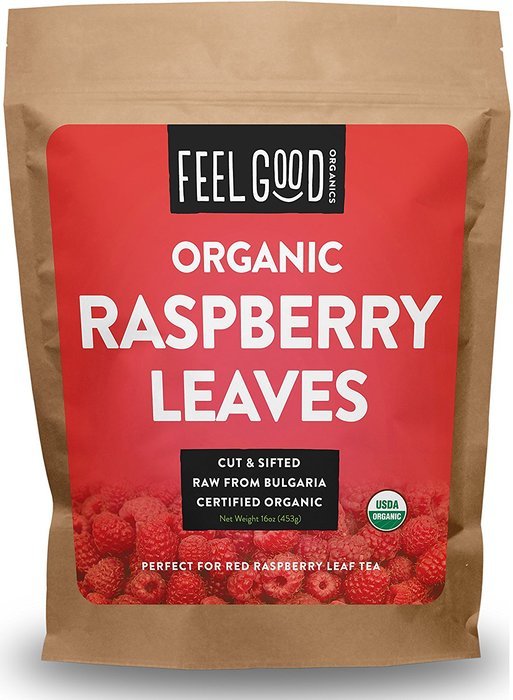 Organic Red Raspberry Leaves - Cut & Sifted - 16oz Resealable Bag (1lb) - 100% Raw From Bulgaria