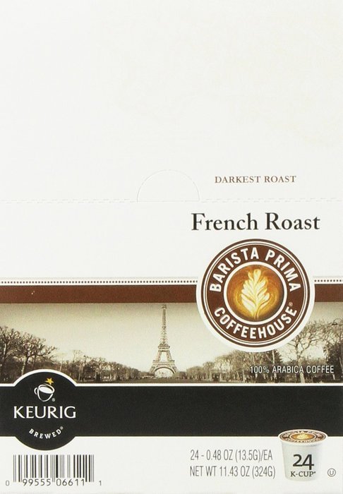 Barista Prima Coffeehouse Coffee, Keurig K-Cups, Italian Roast, Dark Roast, 24- Count N6