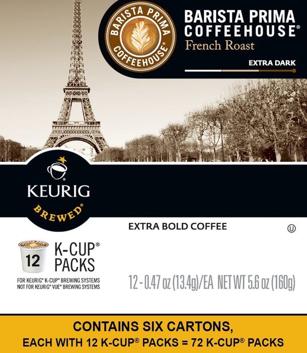 Barista Prima Coffeehouse Coffee, Keurig K-Cups, Italian Roast, Dark Roast, 24- Count N20