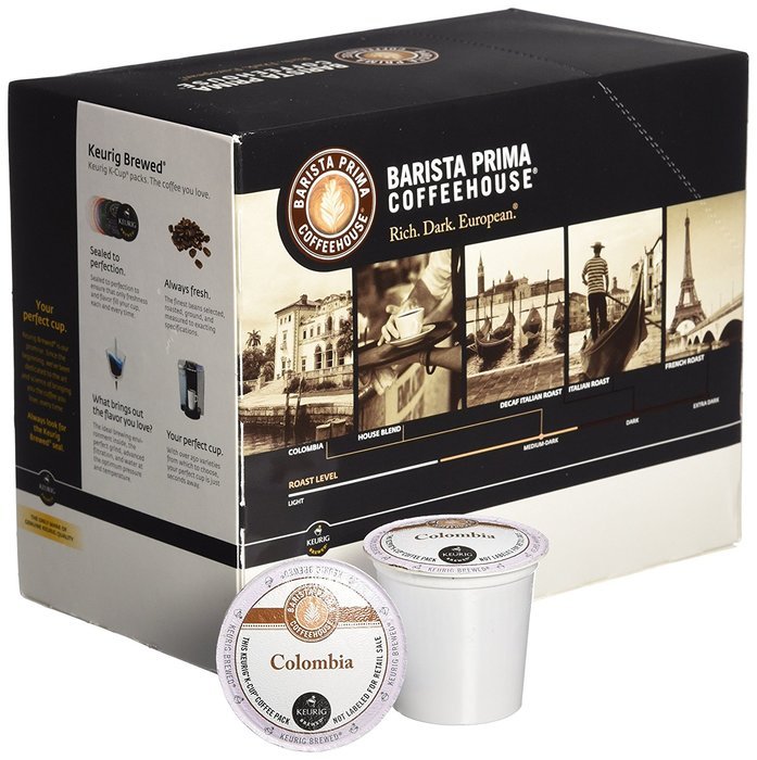 Barista Prima Coffeehouse Coffee, Keurig K-Cups, Italian Roast, Dark Roast, 24- Count N27