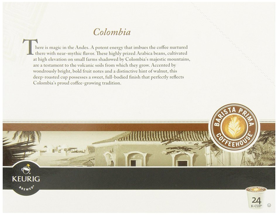 Barista Prima Coffeehouse Coffee, Keurig K-Cups, Italian Roast, Dark Roast, 24- Count N35