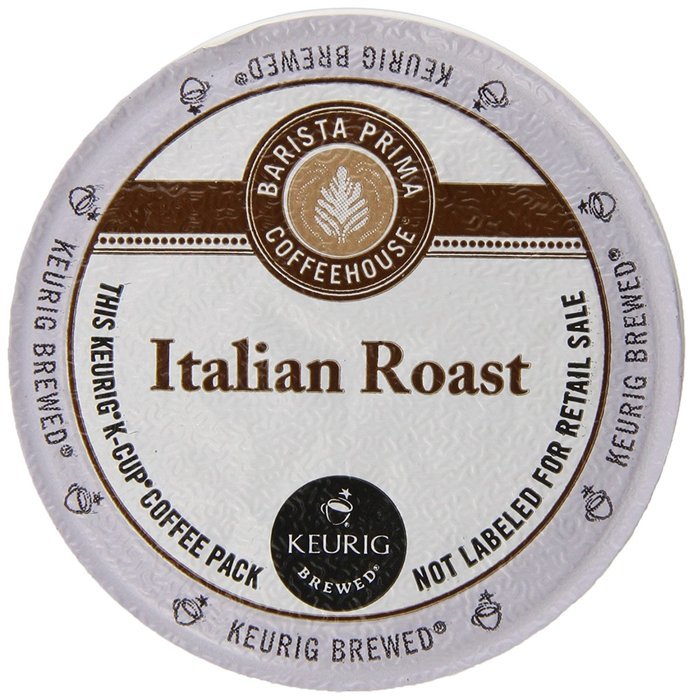 Barista Prima Coffeehouse Coffee, Keurig K-Cups, Italian Roast, Dark Roast, 24- Count N37