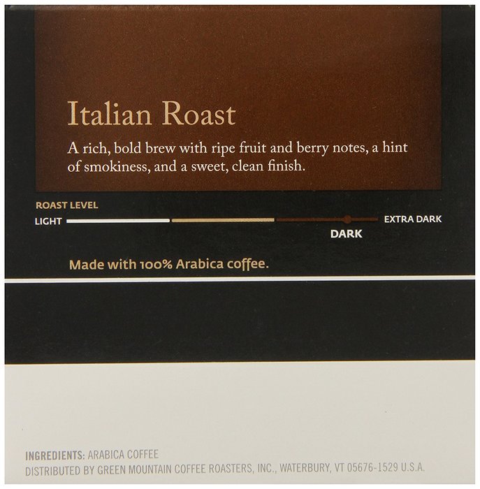 Barista Prima Coffeehouse Coffee, Keurig K-Cups, Italian Roast, Dark Roast, 24- Count N43