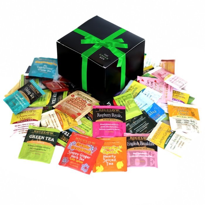 Bigelow Tea Sampler 54 Classic Flavor Assortment Tea Bags in Foil with Deliciously Rich Flavor Variations - Green... N8