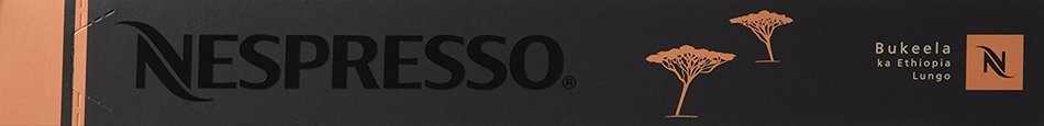 Nespresso 50 Capsules (5 Sleeves) BUKEELA ka Ethiopia , Lungo Intensity 3 , Fresh