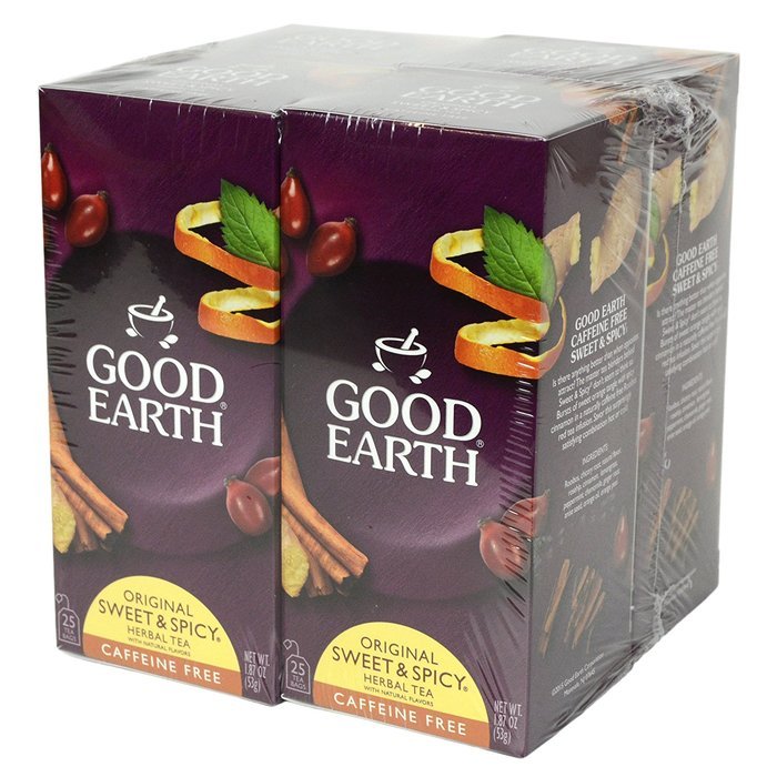Good Earth Sweet & Spicy Flavored 4 Pack Herbal Teas