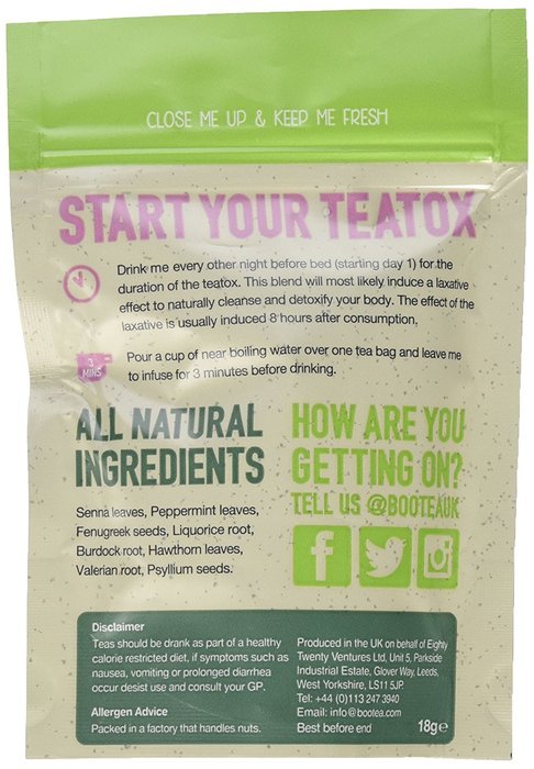 Bootea Bedtime Cleanse Tea (14 days) N2