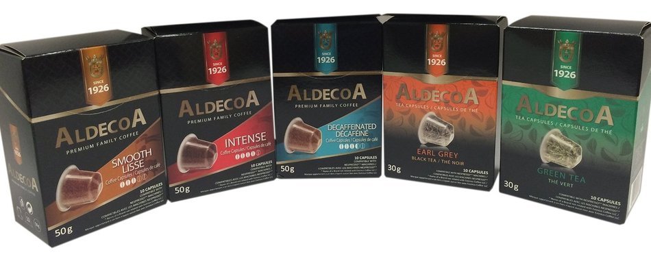 Aldecoa Nespresso Coffee Capsules, Intense, 10 Count (Pack of 4) N5