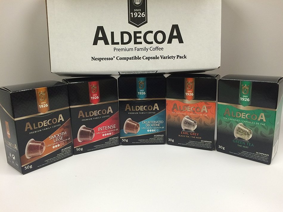 Aldecoa Nespresso Coffee Capsules, Intense, 10 Count (Pack of 4) N6