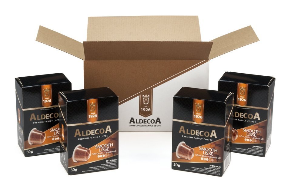 Aldecoa Nespresso Coffee Capsules, Intense, 10 Count (Pack of 4) N16