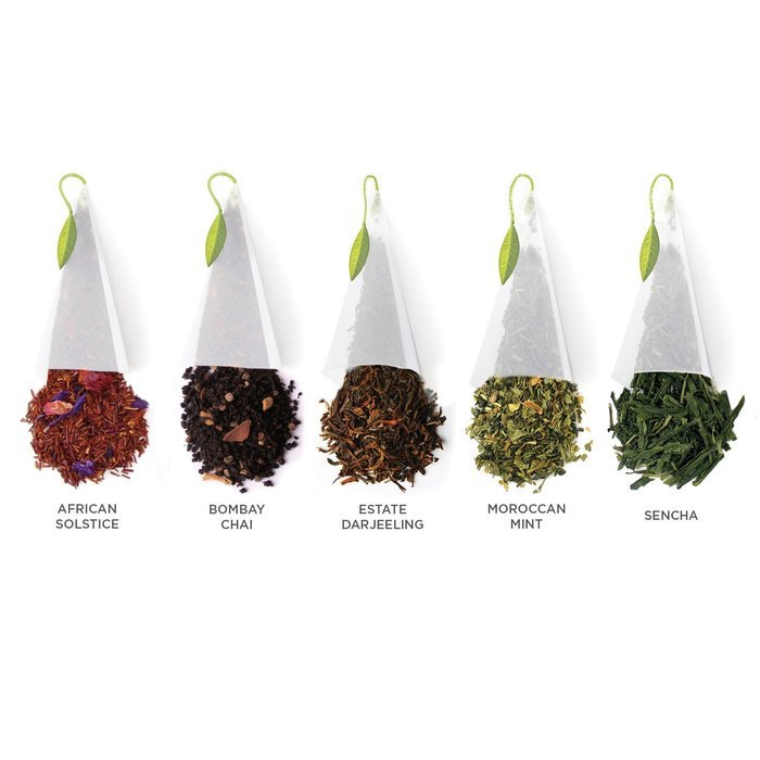 Tea Fort&eacute; WORLD OF TEAS Large Tin Sampler Gift Assortment with 15 Handcrafted Pyramid Tea Infusers - Green Tea... N3