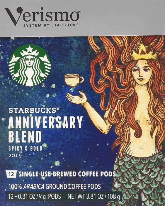 2016 Starbucks Anniversary Blend Verismo Coffee Pods 12 ct Box N2