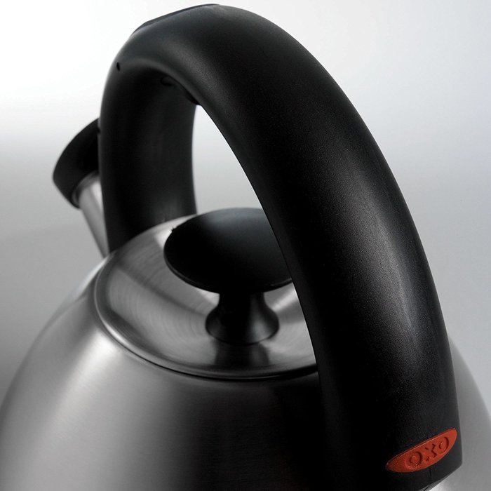 OXO Good Grips Click Click Tea Kettle, Brushed Stainless N2