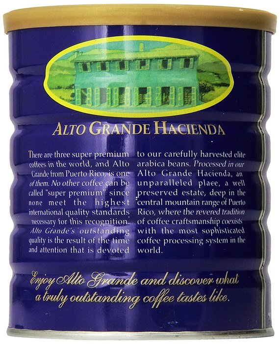 Alto Grande Super Premium Coffee Ground 8.8 Ounces - 2 cans N2