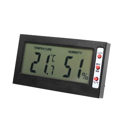 Docooler Digital LCD C/F Thermometer Hygrometer Monitor Max Min Memory Celsius Fahrenheit