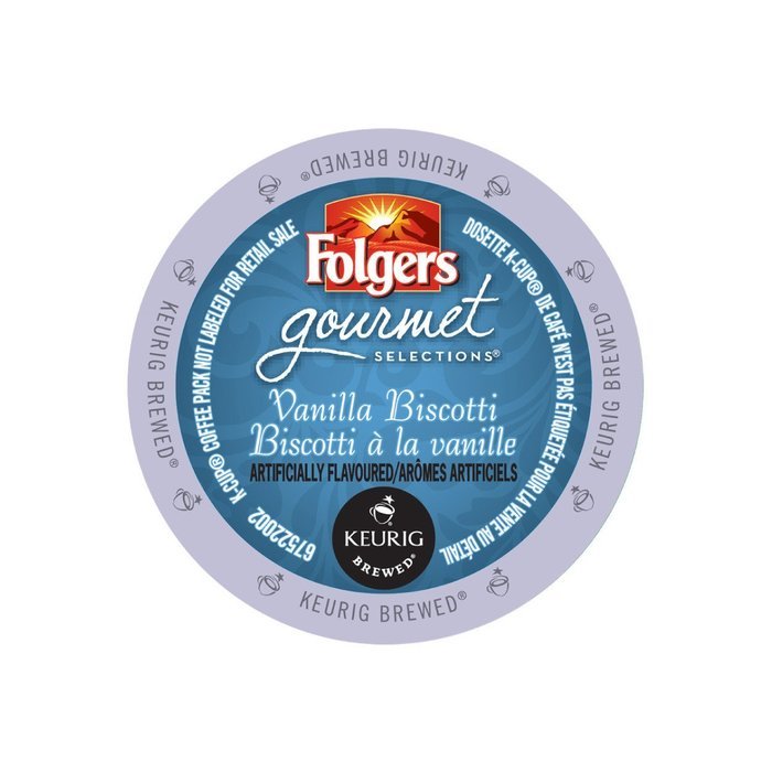 Folgers Vanilla Biscotti (4 Boxes of 24 K-Cups)