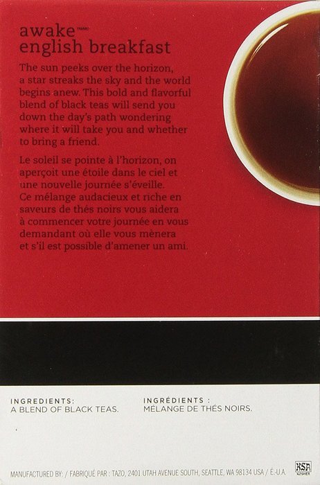 Tazo Awake English Breakfast Tea Keurig K-Cups, 16 Count N4