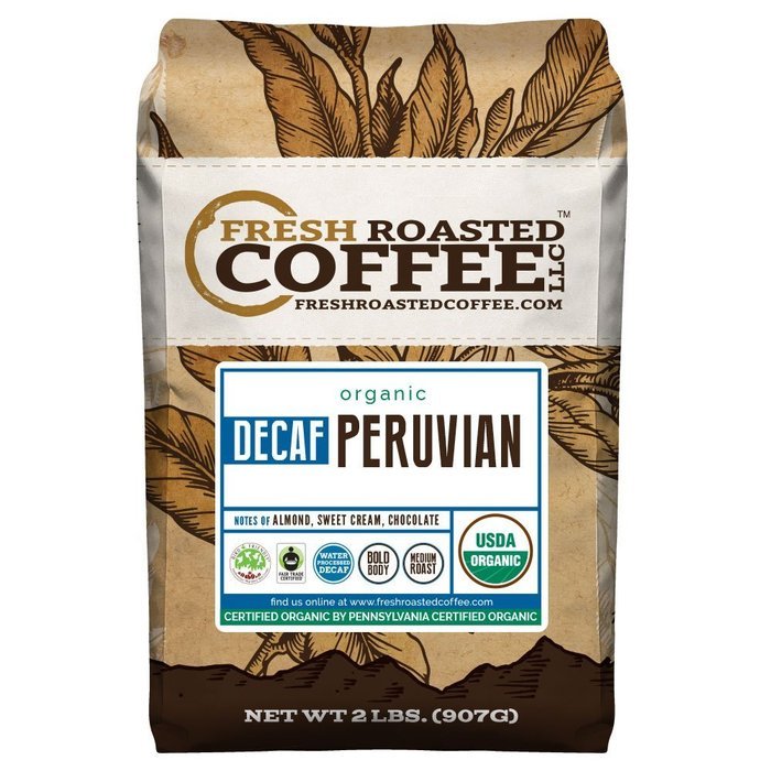 Peruvian Decaf Organic Fair Trade Coffee, SMBC, Whole Bean, Water Processed Decaf Coffee, Fresh Roasted Coffee... N3