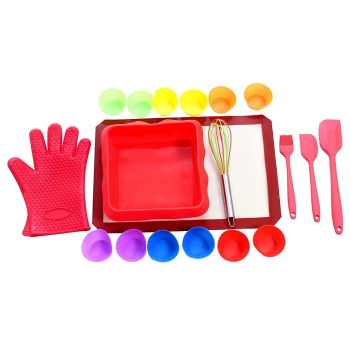 UnicGlam Baking Kit Kids Baking Set Girls Baking Set Real Cupcake Making kit Perfect Gift for Birthdays, Weddings... N3