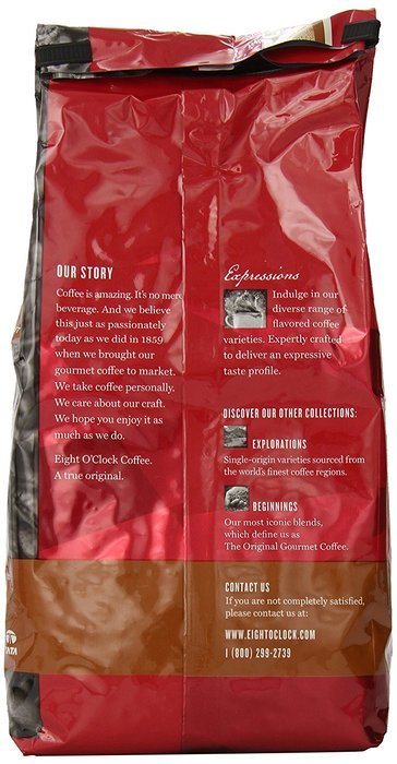 Eight O'Clock Hazelnut Whole Bean Coffee, 22 Ounce N2