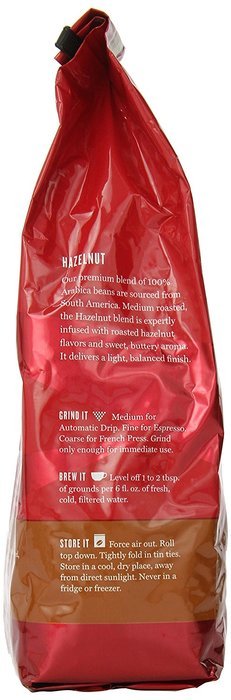 Eight O'Clock Hazelnut Whole Bean Coffee, 22 Ounce N3