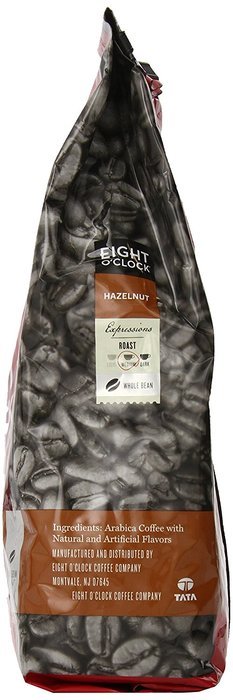 Eight O'Clock Hazelnut Whole Bean Coffee, 22 Ounce N4