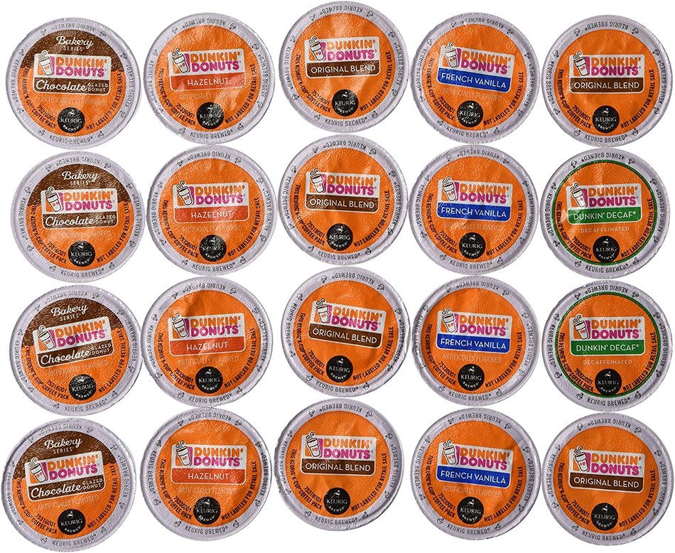 20 Count - Dunkin Donut Coffee Variety K Cups for Keurig K-Cup Brewers and 2.0 Brewers - Original Blend, Hazelnut... N2