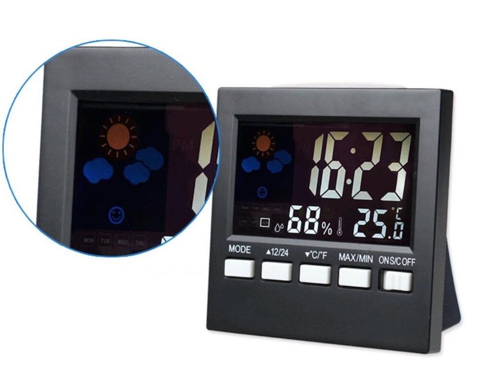 Indoor Humidity Monitor Hygrometer Digital Thermometer Monitor Home Weather Station and Night Light with LCD Display... N8