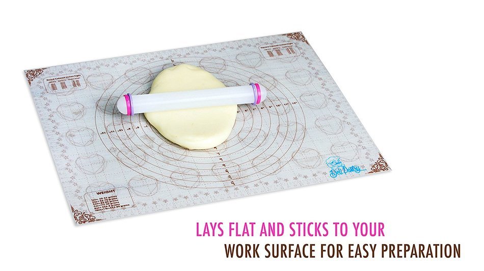 New Large Deli Professional Silicone Baking Mat with Measurements, Non-stick Pastry Mat to Countertop for Rolling... N5